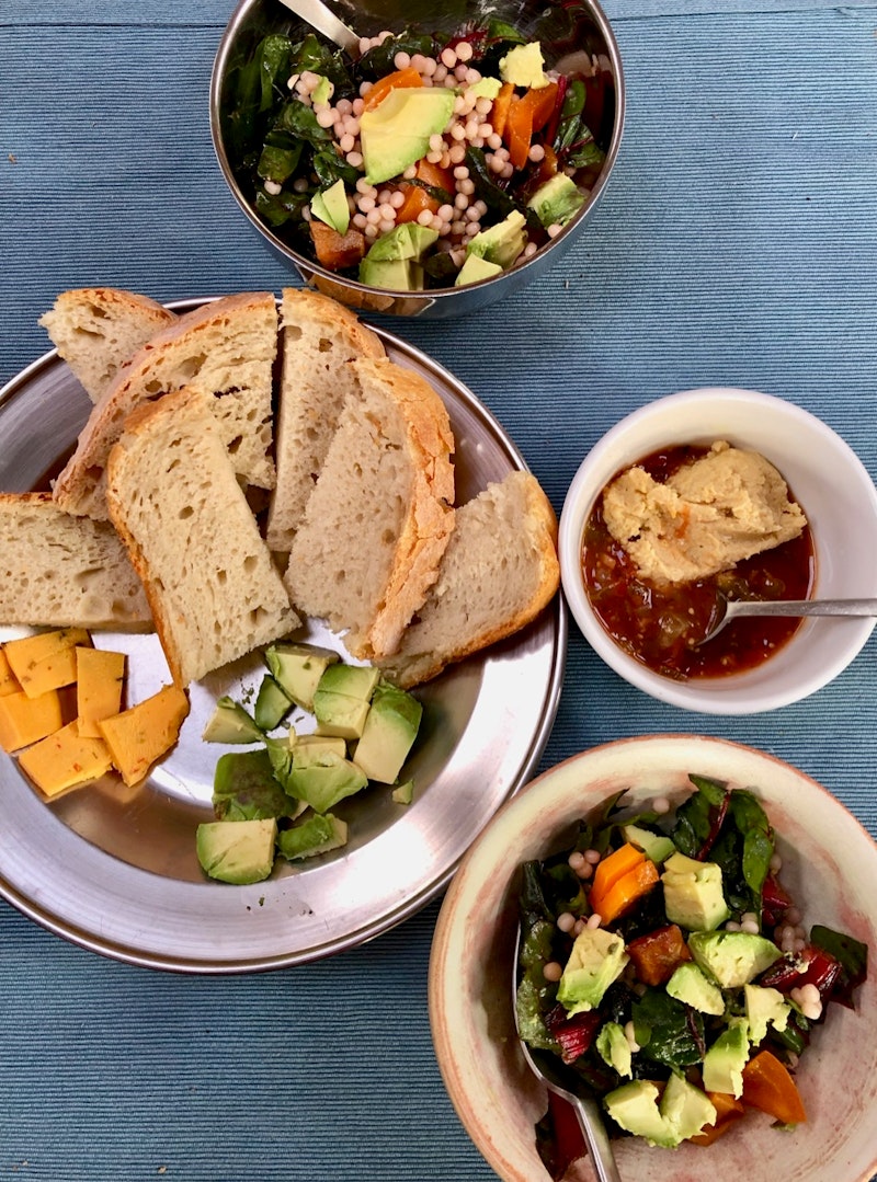 Sourdough, salad and hummus…three staples you can find here on the blog!