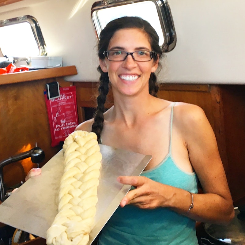 An over-proved, 6 strand, braided challah that inspired Sea Yawl