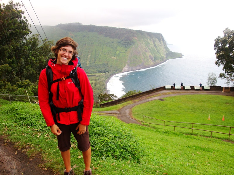 Falling in love with travel in Hawaii&#39;s Waipi&#39;o Valley. Circa 2010, look at that hair!